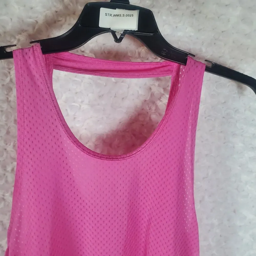 Nike Dri-FIT Hot Pink Perforated Racerback Tank Top Size S